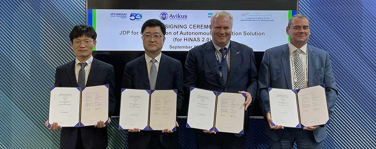 Dnv Signs Mou With Hhi Avikus And Liscr To Develop Autonomous Ship