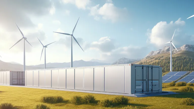 Energy storage, wind turbines and solar panels