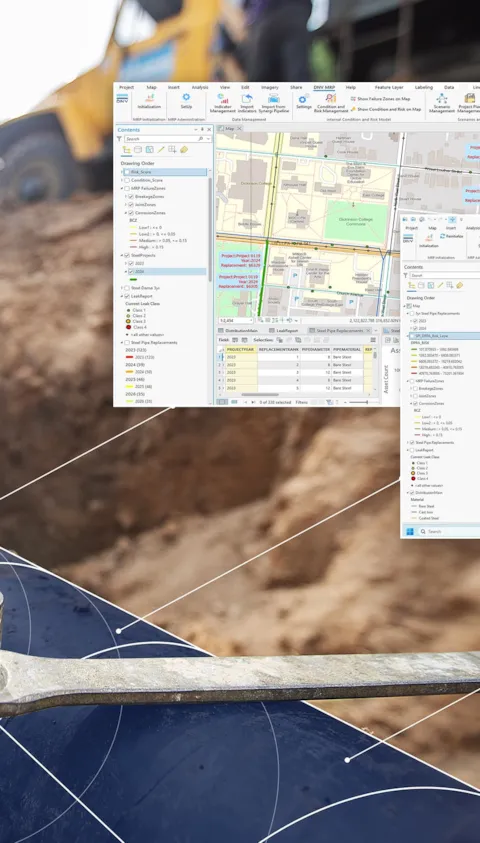 pipeline with synergi mains replacement software screenshots