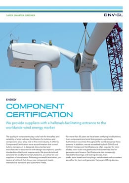 Wind Turbine Component Certification