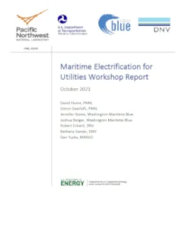 Maritime electrification for utilities workshop