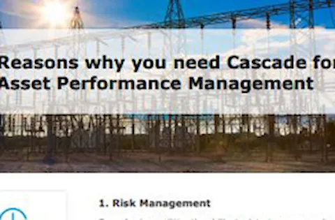 7 reasons why you need Cascade for asset performance management