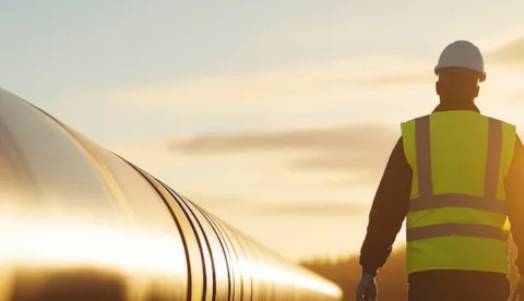 Onshore pipeline and surveyor