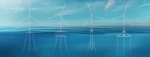 Floating offshore wind (illustration)