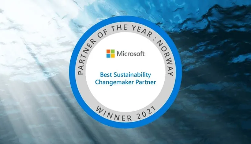 Microsoft Norway’s Best Sustainability Changemaker Partner of the Year Award logo